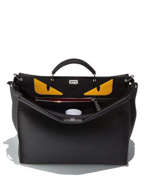 fendi monster eyes shoulder bag|fendi peekaboo bag.